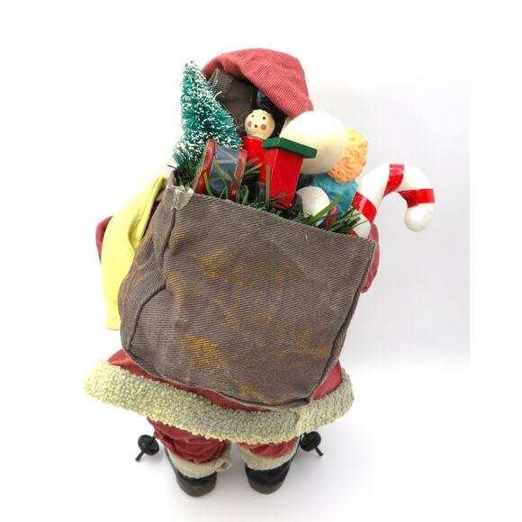 Vintage Clothtique Style Skiing Santa 9.5" Possible Dreams Christmas Figurine - Picture 5 of 10